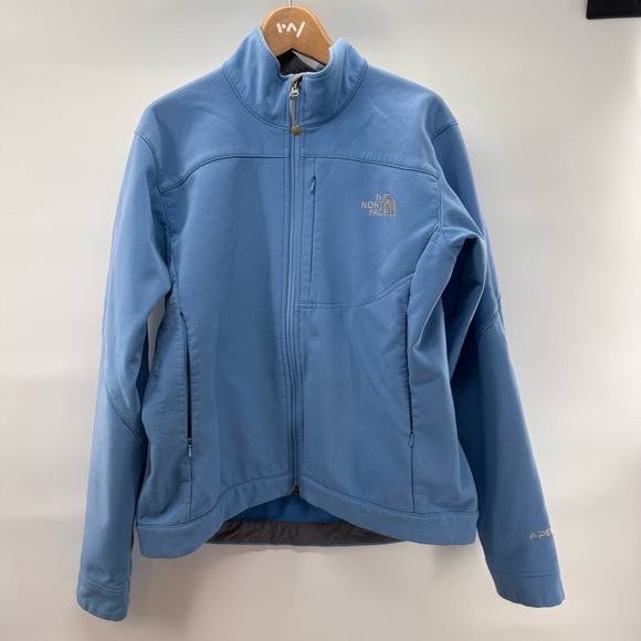 The North Face Jackets & Blazers - The North Face Softshell Fleece Blue Jacket Women Medium